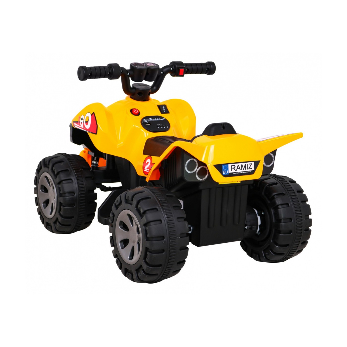 Quad The Fastest na batériu pre deti Žltý + Motor 25W