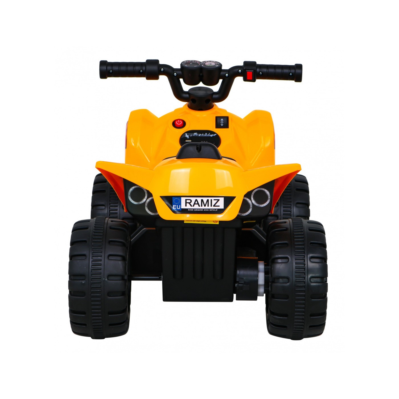 Quad The Fastest na batériu pre deti Žltý + Motor 25W