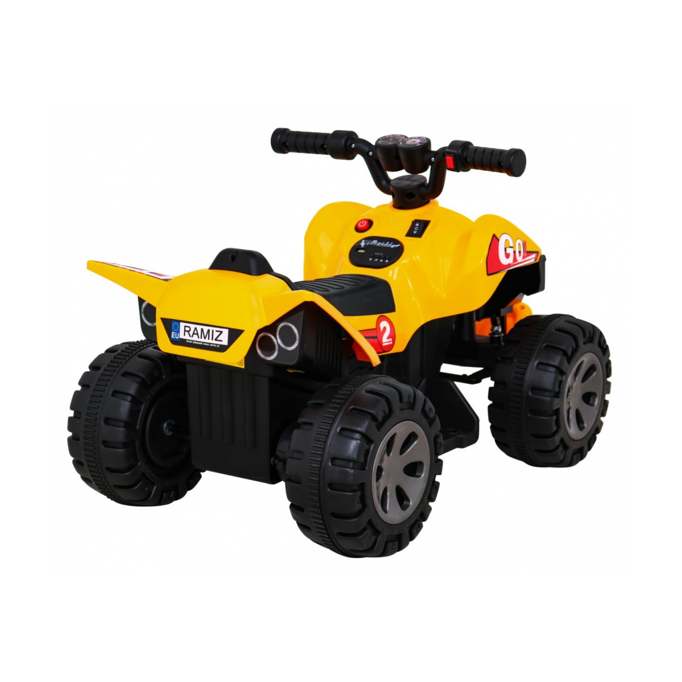 Quad The Fastest na batériu pre deti Žltý + Motor 25W