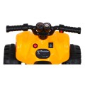 Quad The Fastest na batériu pre deti Žltý + Motor 25W