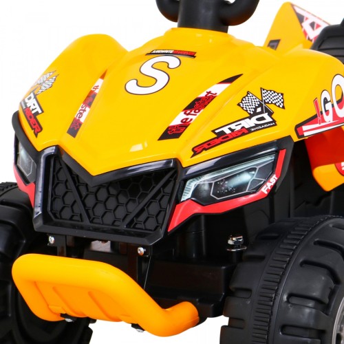 Quad The Fastest na batériu pre deti Žltý + Motor 25W