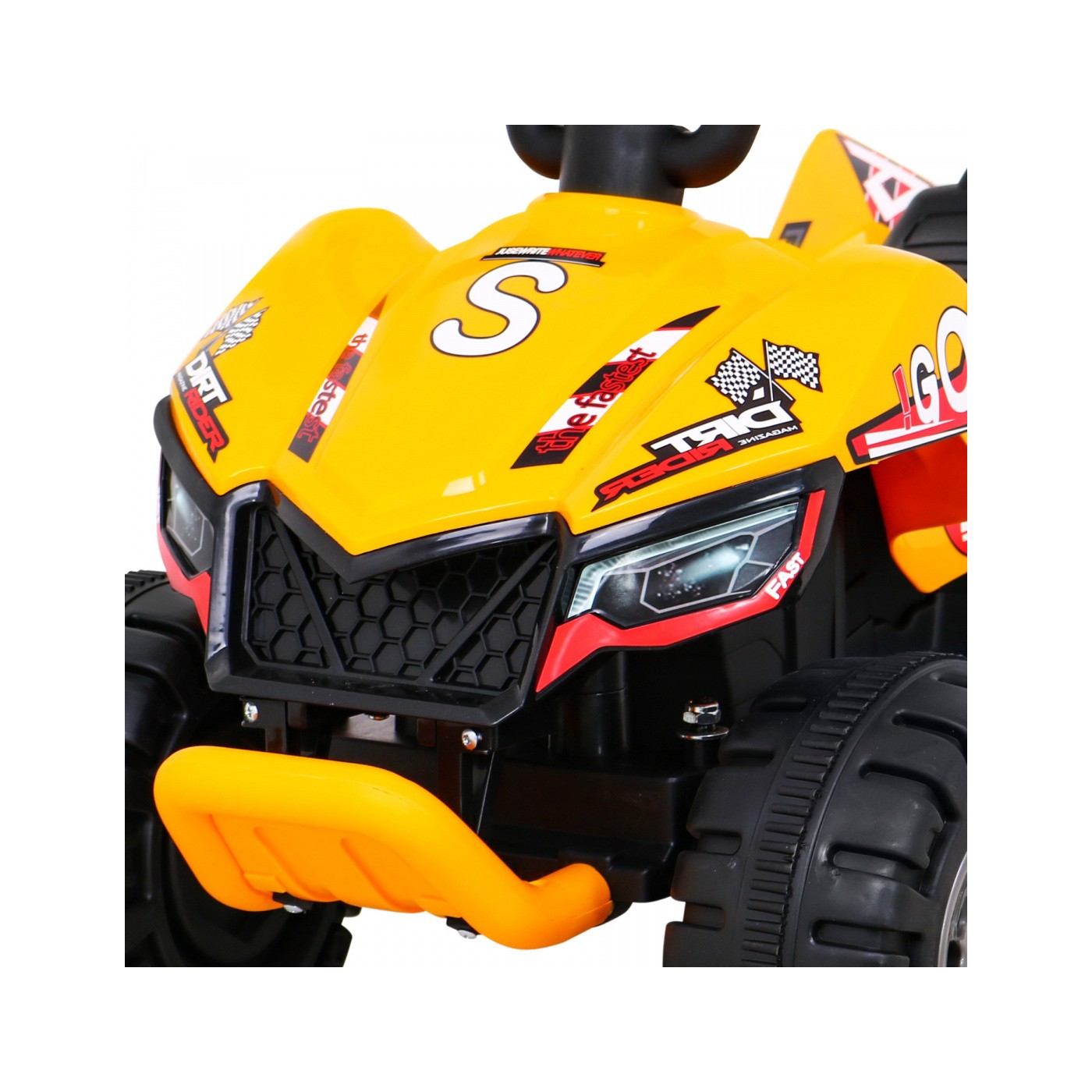 Quad The Fastest na batériu pre deti Žltý + Motor 25W