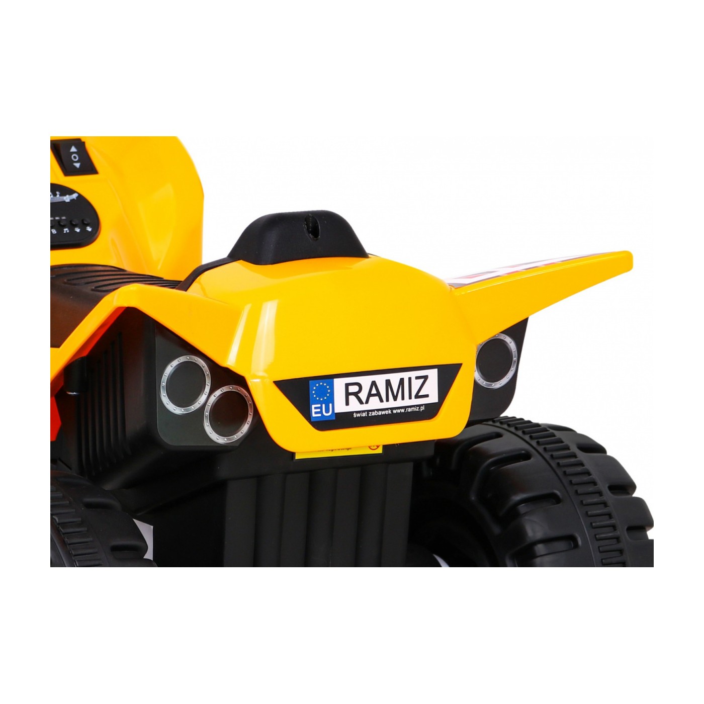 Quad The Fastest na batériu pre deti Žltý + Motor 25W