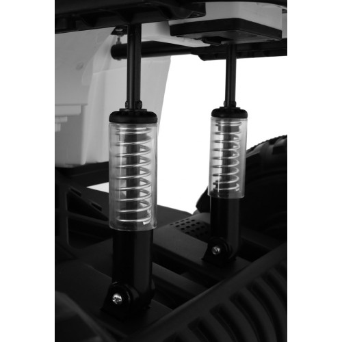 Quad XL ATV na batériu pre deti Biely + Pohon 4x4 + Batožinový priestor + Pomalý štart + EVA + Audio LED