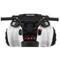 Quad XL ATV na batériu pre deti Biely + Pohon 4x4 + Batožinový priestor + Pomalý štart + EVA + Audio LED