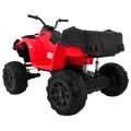Quad XL ATV na batériu pre deti Červený + Pohon 4x4 + Batožinový priestor + Pomalý štart + EVA + Audio LED