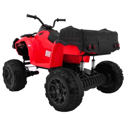Quad XL ATV na batériu pre deti Červený + Pohon 4x4 + Batožinový priestor + Pomalý štart + EVA + Audio LED