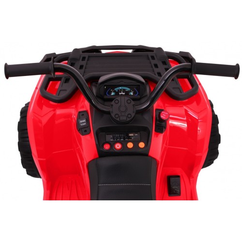 Quad XL ATV na batériu pre deti Červený + Pohon 4x4 + Batožinový priestor + Pomalý štart + EVA + Audio LED