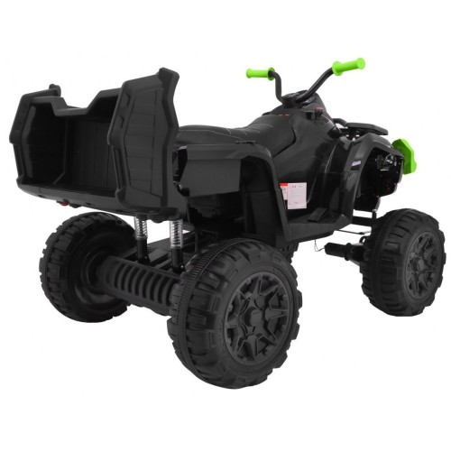 Quad XL ATV 2,4GHz na batériu pre deti Čierno-Zelený + Ovládač + Pohon 4x4 + Batožinový priestor + Pomalý štart + EVA + Audio LE