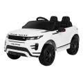 Range Rover Evoque na batériu pre deti Biely + Ovládač + Pomalý štart + MP3 LED