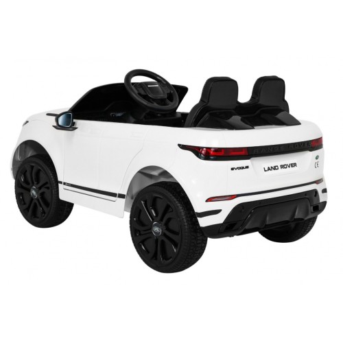 Range Rover Evoque na batériu pre deti Biely + Ovládač + Pomalý štart + MP3 LED