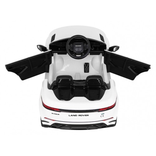 Range Rover Evoque na batériu pre deti Biely + Ovládač + Pomalý štart + MP3 LED