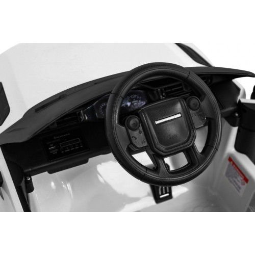 Range Rover Evoque na batériu pre deti Biely + Ovládač + Pomalý štart + MP3 LED