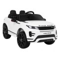 Range Rover Evoque na batériu pre deti Biely + Ovládač + Pomalý štart + MP3 LED