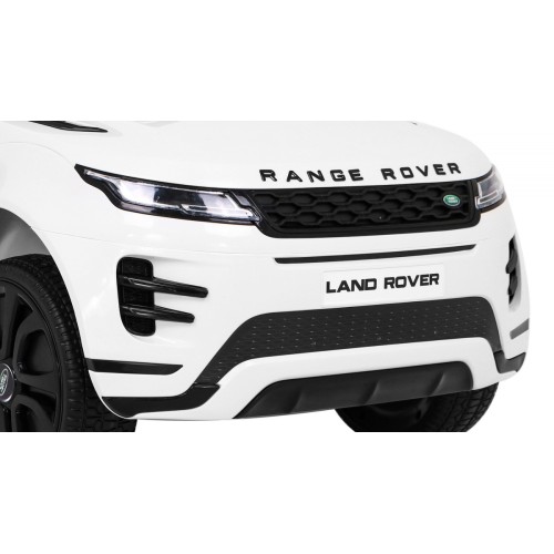 Range Rover Evoque na batériu pre deti Biely + Ovládač + Pomalý štart + MP3 LED