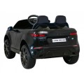 Range Rover Evoque na batériu pre deti Čierny + Ovládač + Pomalý štart + MP3 LED
