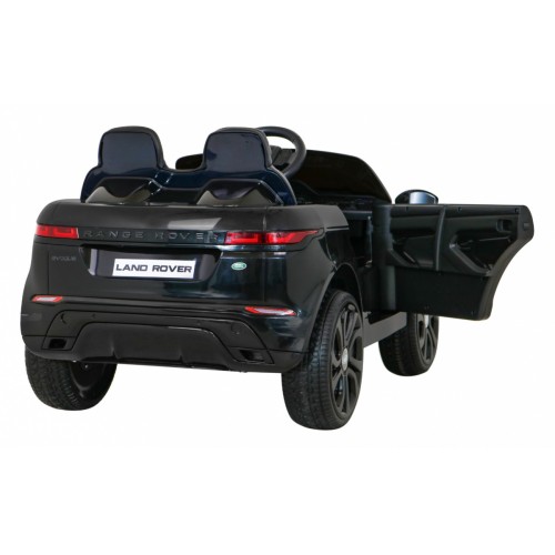 Range Rover Evoque na batériu pre deti Čierny + Ovládač + Pomalý štart + MP3 LED