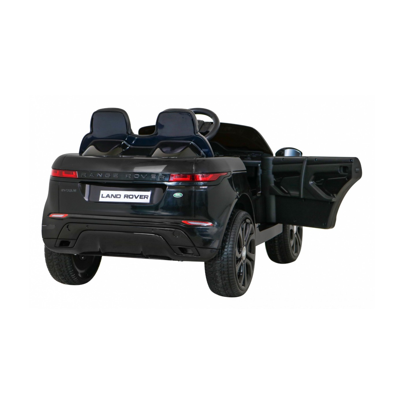 Range Rover Evoque na batériu pre deti Čierny + Ovládač + Pomalý štart + MP3 LED