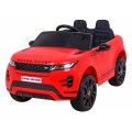 Range Rover Evoque na batériu pre deti Červený + Ovládač + Pomalý štart + MP3 LED