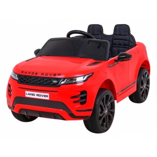 Range Rover Evoque na batériu pre deti Červený + Ovládač + Pomalý štart + MP3 LED
