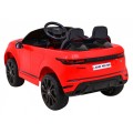 Range Rover Evoque na batériu pre deti Červený + Ovládač + Pomalý štart + MP3 LED