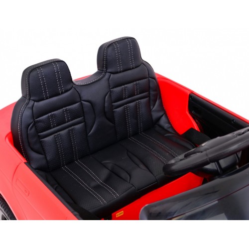 Range Rover Evoque na batériu pre deti Červený + Ovládač + Pomalý štart + MP3 LED