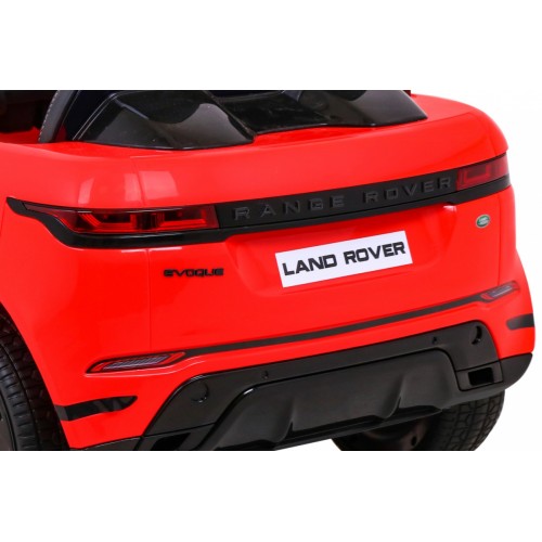 Range Rover Evoque na batériu pre deti Červený + Ovládač + Pomalý štart + MP3 LED