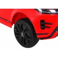 Range Rover Evoque na batériu pre deti Červený + Ovládač + Pomalý štart + MP3 LED