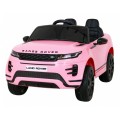 Range Rover Evoque na batériu pre deti Ružový + Ovládač + Pomalý štart + MP3 LED