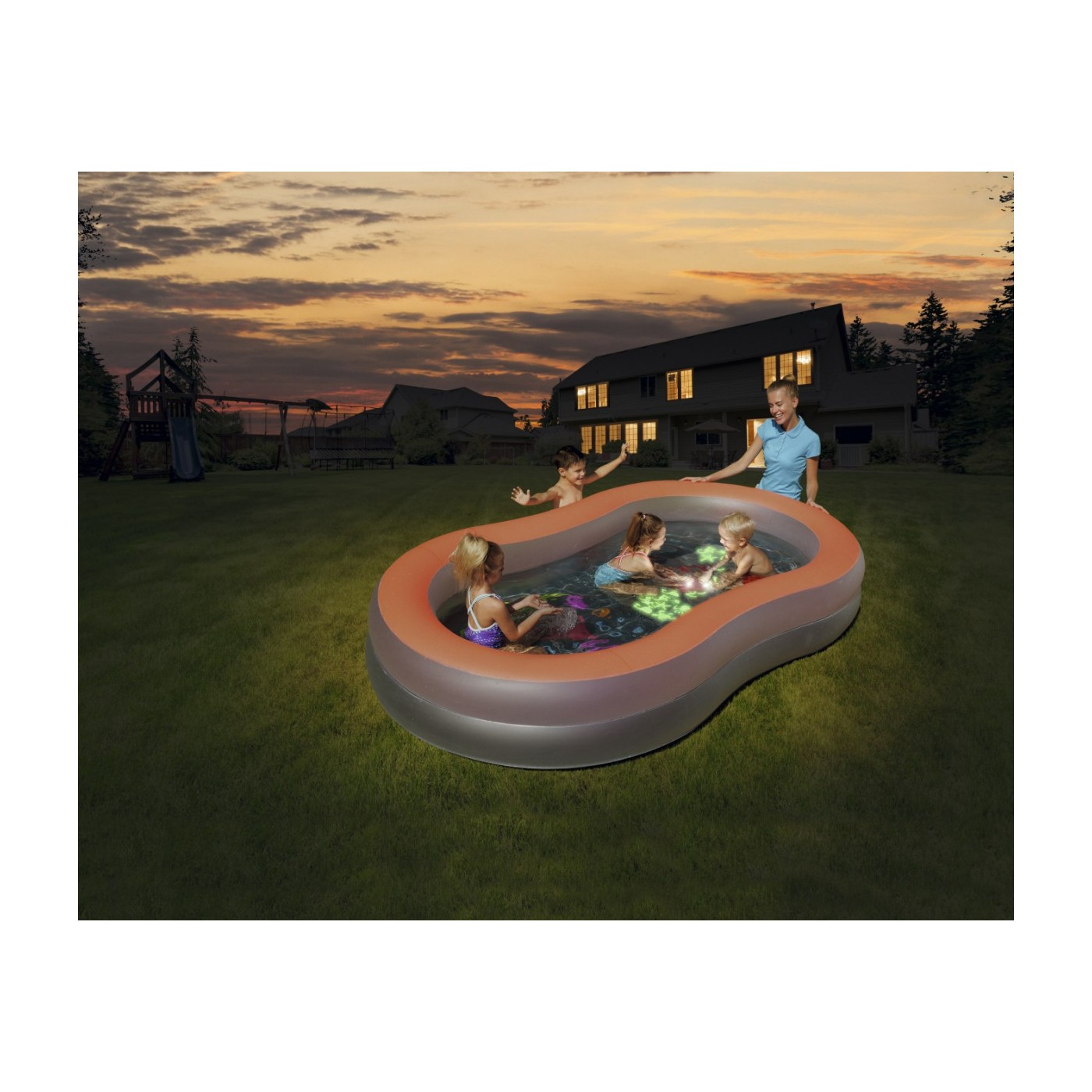 Bazén Doodle Glow 280x157x46cm BESTWAY