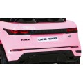 Range Rover Evoque na batériu pre deti Ružový + Ovládač + Pomalý štart + MP3 LED