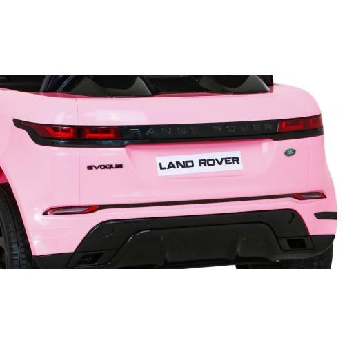 Range Rover Evoque na batériu pre deti Ružový + Ovládač + Pomalý štart + MP3 LED