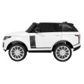 Range Rover HSE 2-miesta Autíčko pre deti Biely + Ovládač + 5-bodové pásy + Audio panel + LED