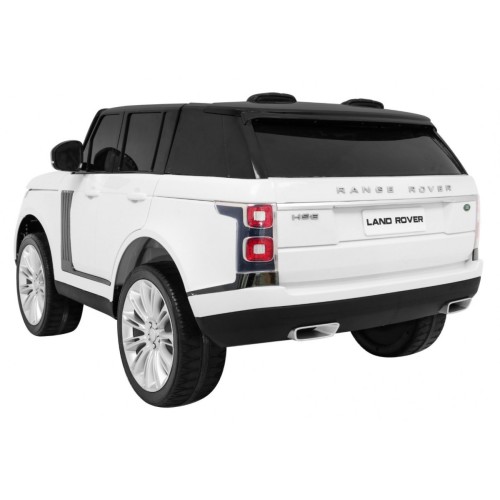 Range Rover HSE 2-miesta Autíčko pre deti Biely + Ovládač + 5-bodové pásy + Audio panel + LED