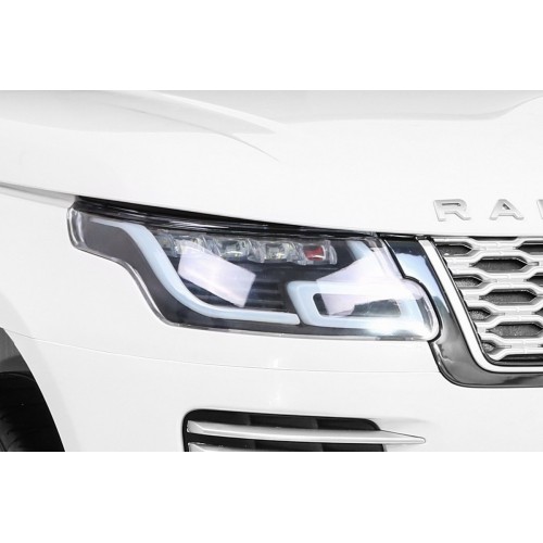 Range Rover HSE 2-miesta Autíčko pre deti Biely + Ovládač + 5-bodové pásy + Audio panel + LED