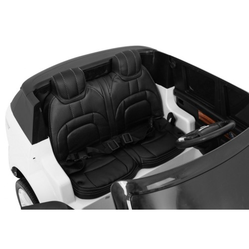Range Rover HSE 2-miesta Autíčko pre deti Biely + Ovládač + 5-bodové pásy + Audio panel + LED