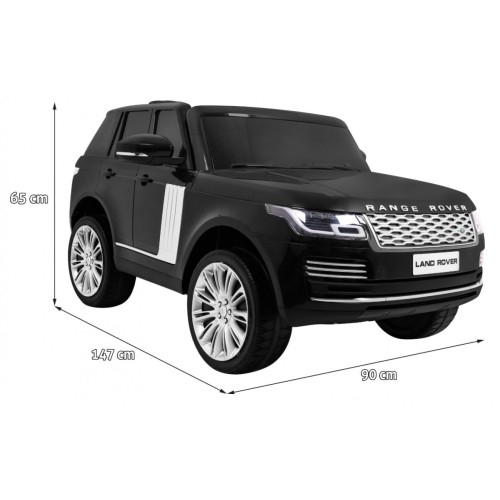 Range Rover HSE 2 miesta Autíčko pre deti Čierny + Ovládač + 5-bodové pásy + Audio panel + LED