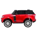 Range Rover HSE Lakované Autíčko pre 2 deti Červené + Ovládač + 5-bodové pásy + Audio panel + LED