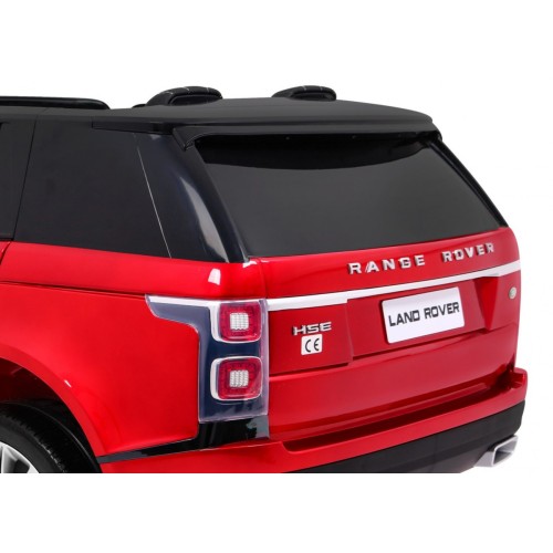 Range Rover HSE Lakované Autíčko pre 2 deti Červené + Ovládač + 5-bodové pásy + Audio panel + LED