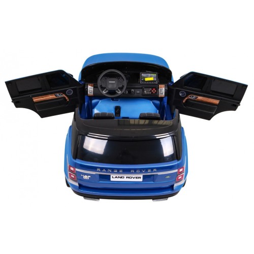 Range Rover HSE Lakované Autíčko pre 2 deti Modré + Ovládač + 5-bodové pásy + Audio panel + LED