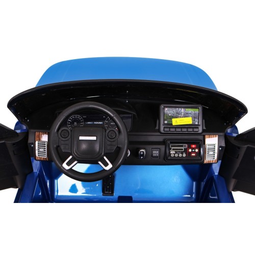 Range Rover HSE Lakované Autíčko pre 2 deti Modré + Ovládač + 5-bodové pásy + Audio panel + LED