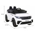 Range Rover Velar na batériu Biely + Ovládač + EVA + Pomalý štart + MP3 LED
