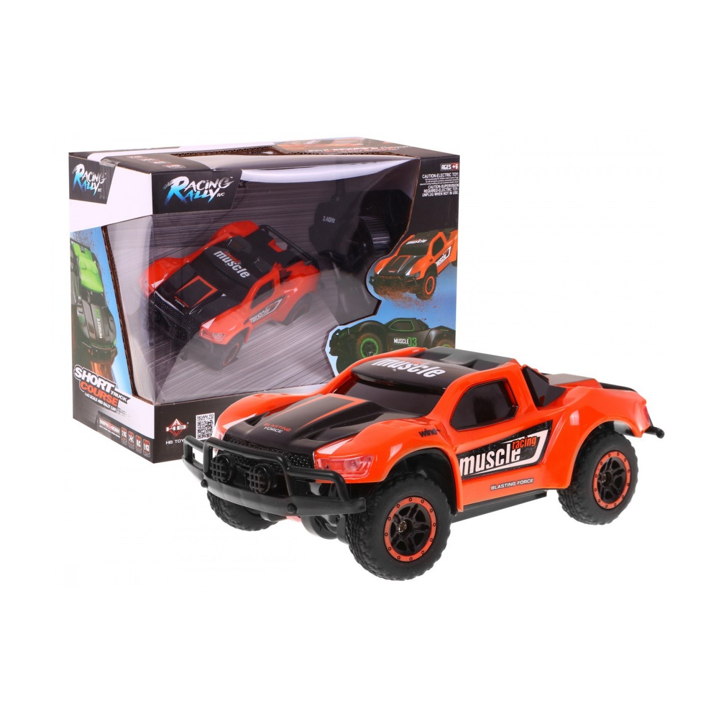 Autíčko 4wd RallyRacing 4WD 2,4 Ghz 1 18 Oranžové