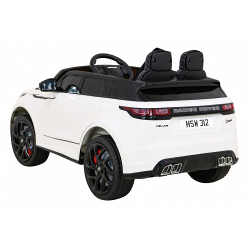 Range Rover Velar na batériu Biely + Ovládač + EVA + Pomalý štart + MP3 LED