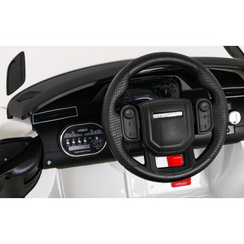 Range Rover Velar na batériu Biely + Ovládač + EVA + Pomalý štart + MP3 LED