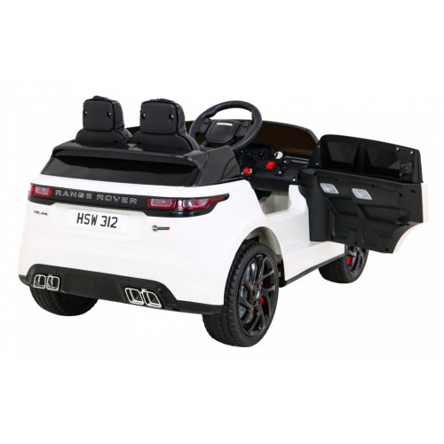 Range Rover Velar na batériu Biely + Ovládač + EVA + Pomalý štart + MP3 LED