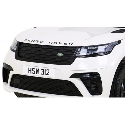 Range Rover Velar na batériu Biely + Ovládač + EVA + Pomalý štart + MP3 LED