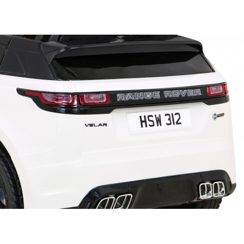 Range Rover Velar na batériu Biely + Ovládač + EVA + Pomalý štart + MP3 LED