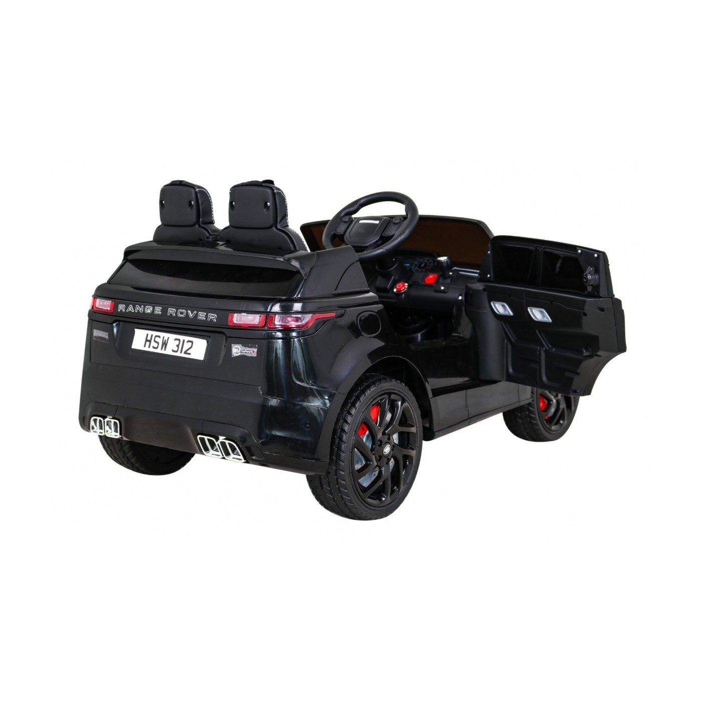 Range Rover Velar na batériu Čierny + Ovládač + EVA + Pomalý štart + MP3 LED