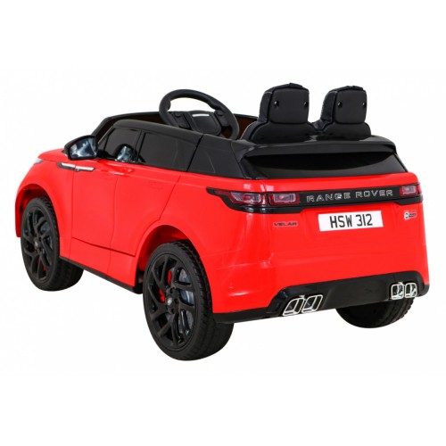 Range Rover Velar na batériu Červený + Ovládač + EVA + Pomalý štart + MP3 LED